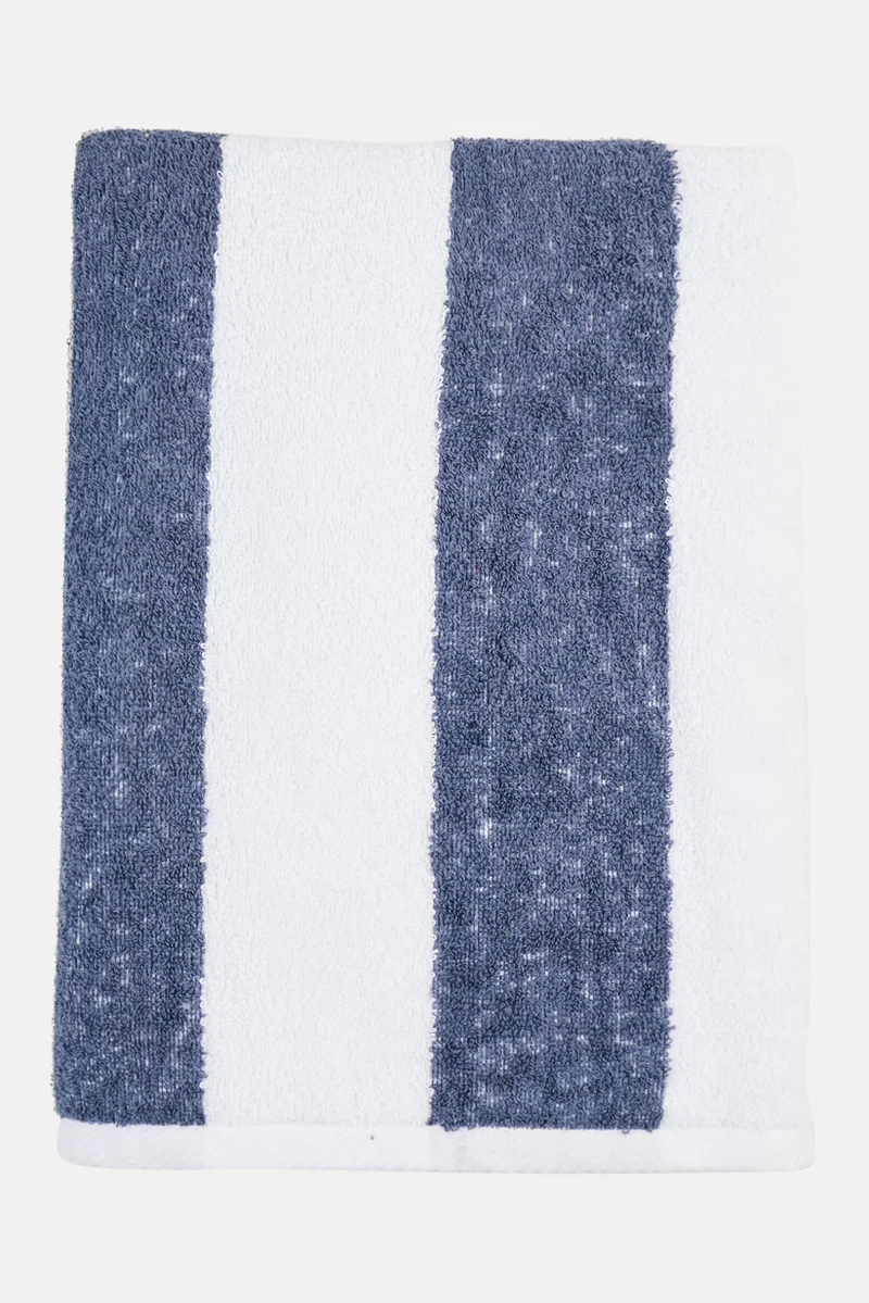موي موتشو Textured Cotton Bath Towels 70 x 140 cm, White
