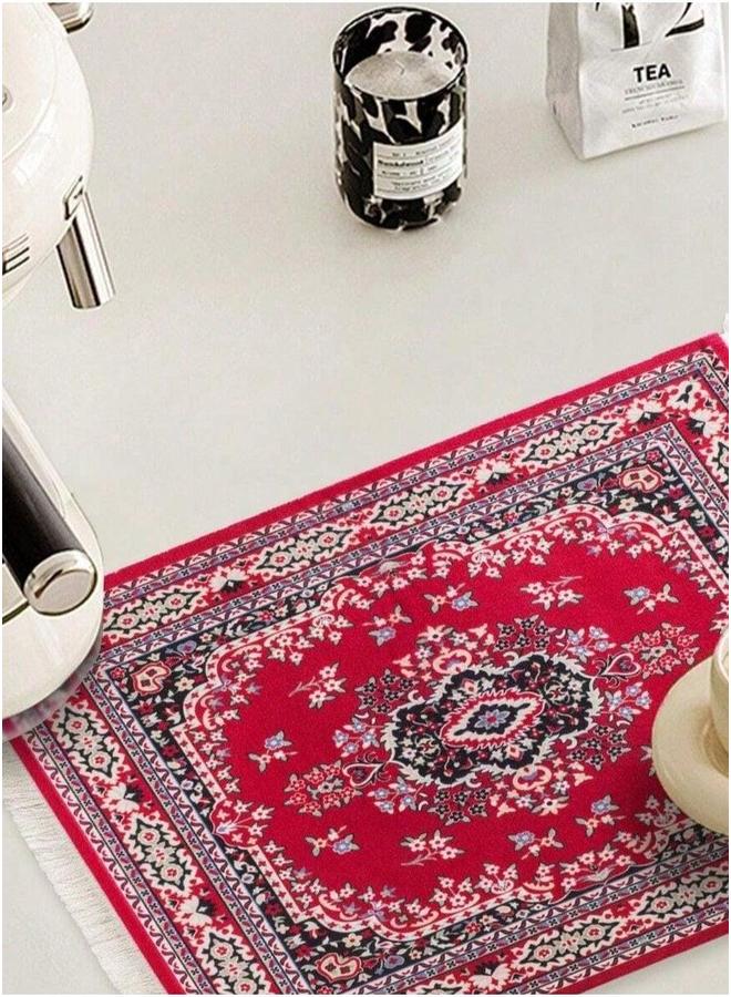 HOMESTAR Coffee Mat Arabic Style Absorbent Insulated Coaster or Tea Table Heat Resistant Drying Non-slip Suitable for Machine, Pot, Accessories 1 Piece - Image 3