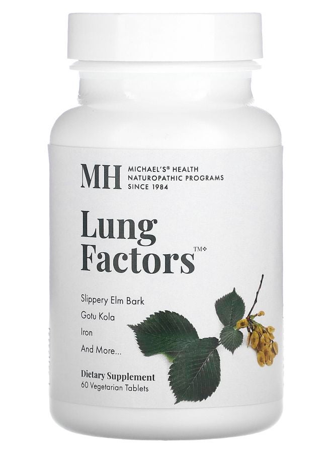 Michael's Naturopathic Lung Factors 60 Vegetarian Tablets - Image 1