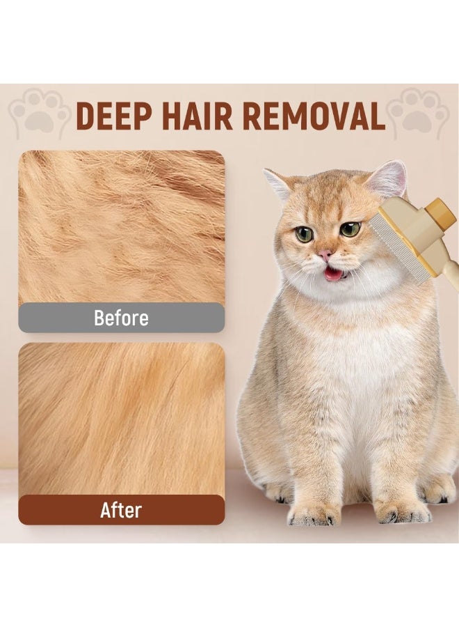 مشط لإزالة شعر الحيوانات الأليفة ومشط للبراغيث، فرشاة للقطط للشعر القصير والطويل ومشط شعر القطط، مستلزمات العناية بالقطط ( قطعة واحدة) - Image 2