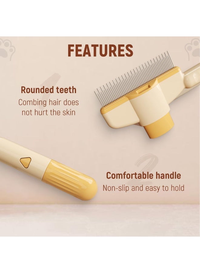 مشط لإزالة شعر الحيوانات الأليفة ومشط للبراغيث، فرشاة للقطط للشعر القصير والطويل ومشط شعر القطط، مستلزمات العناية بالقطط ( قطعة واحدة) - Image 5