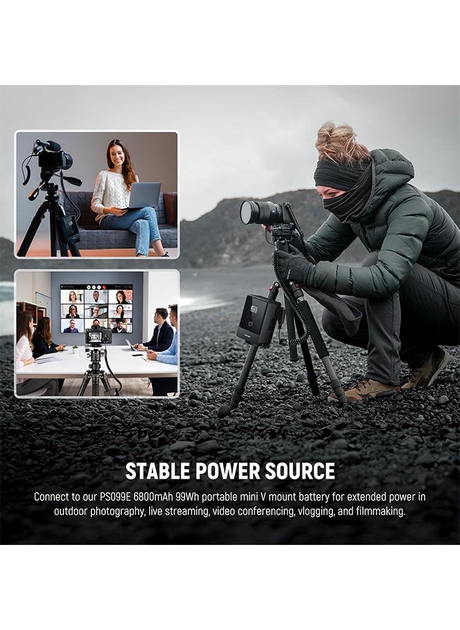 Neewer - NEEWER D Tap to NP-FZ100 Dummy Battery with Cable for V Mount Battery, Stable Continuous Power Supply for Sony ZV-E1 A1 A7 III A7 IV A7C II R III IV V A7S III A9 II A6600 A6700 FX3 FX30, VP-FZ100 - Image 1