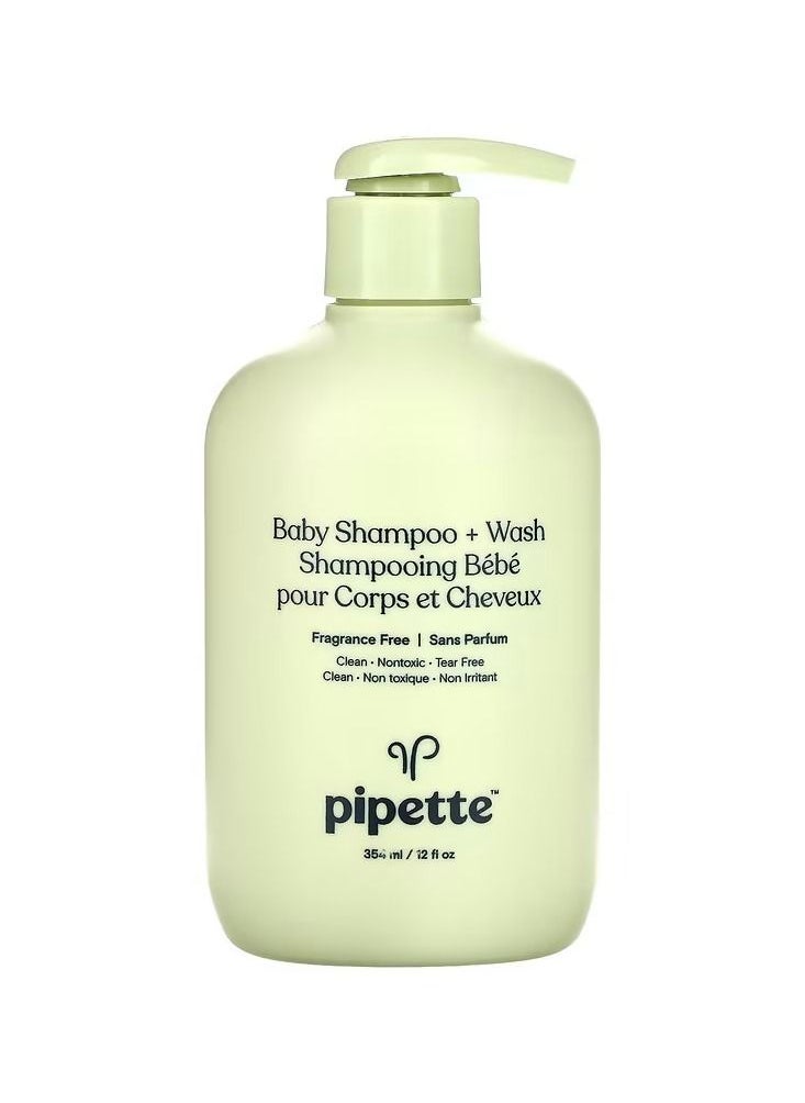 pipette Baby Shampoo and Wash Fragrance Free 