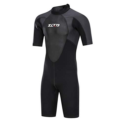 ZCCO Shorty Wetsuit Men's 3mm Premium Neoprene Full Sleeve for Snorkeling, Surfing,Canoeing,Scuba Diving Suits (3MM,XL) - Image 1