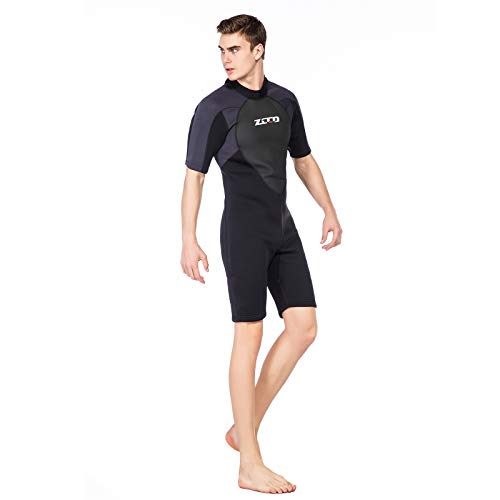 ZCCO Shorty Wetsuit Men's 3mm Premium Neoprene Full Sleeve for Snorkeling, Surfing,Canoeing,Scuba Diving Suits (3MM,XL) - Image 5
