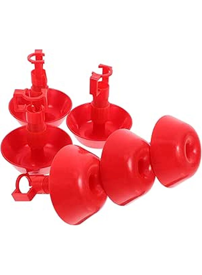 10 Pcs Automatic Poultry Water Cups Adjustable Water Flow Plastic Drinking Bowls for Chick Duck Bunny Pigeon - Image 1