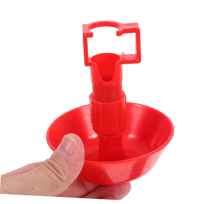 10 Pcs Automatic Poultry Water Cups Adjustable Water Flow Plastic Drinking Bowls for Chick Duck Bunny Pigeon - Image 4
