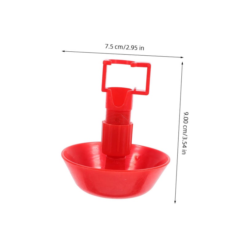 10 Pcs Automatic Poultry Water Cups Adjustable Water Flow Plastic Drinking Bowls for Chick Duck Bunny Pigeon - Image 3