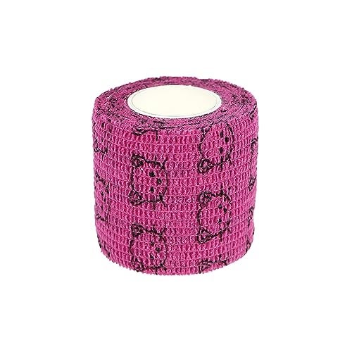 KEQCQE Self Adhesive Bandage Wrap Animal Cohesive Bandage Self Adherent Wrap First Aid Tape for Dogs Cats Horses Birds & Wrist Healing Ankle Sprain (2 Inch Heart 6 Rolls) - Image 5