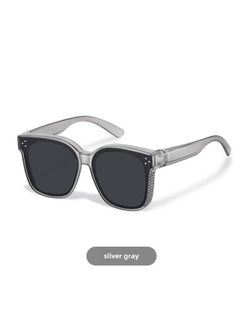 Set Of Glasses Myopia Sunglasses Tide Clip Polarized Anti-ultraviolet Driving Special Ultra-light Short-range Mirror Frame For Women