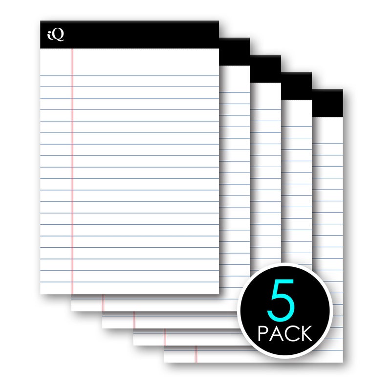 iScholar Junior White Legal Pad, 5 Pack (65805) - Image 2