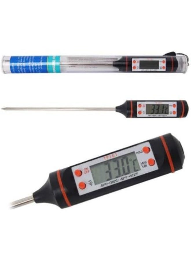 Digital food thermometer – for easily and safely measuring the temperature of poultry, meat, fish, and beverages with high accuracy. - Image 2