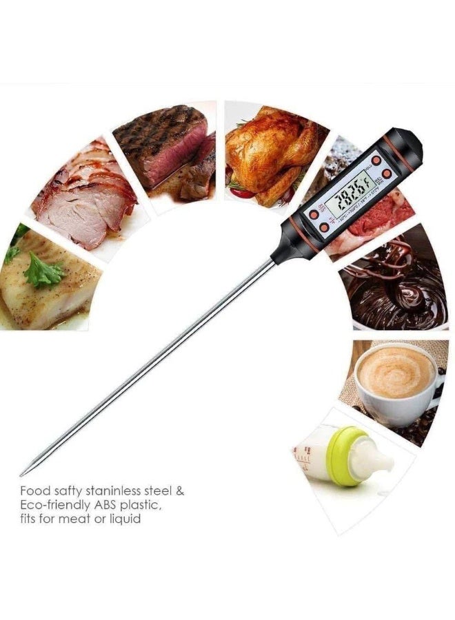 Digital food thermometer – for easily and safely measuring the temperature of poultry, meat, fish, and beverages with high accuracy. - Image 3