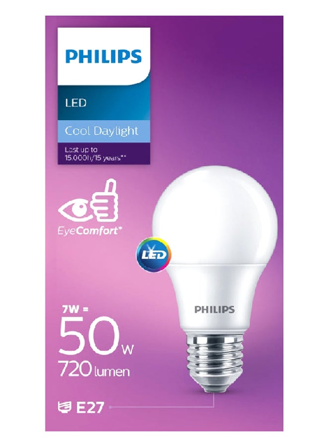 فيليبس مصباح LED 7 واط E27 6500 كلفن توزيع ضوء متساوي جيل 5 PHI-929002299184 - Image 1