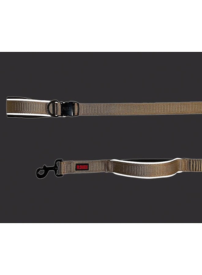 كونج حبل كلاب مطاطي عاكس للصدمات من KONG، بطول 6 أقدام (لون بني فاتح) - Image 3