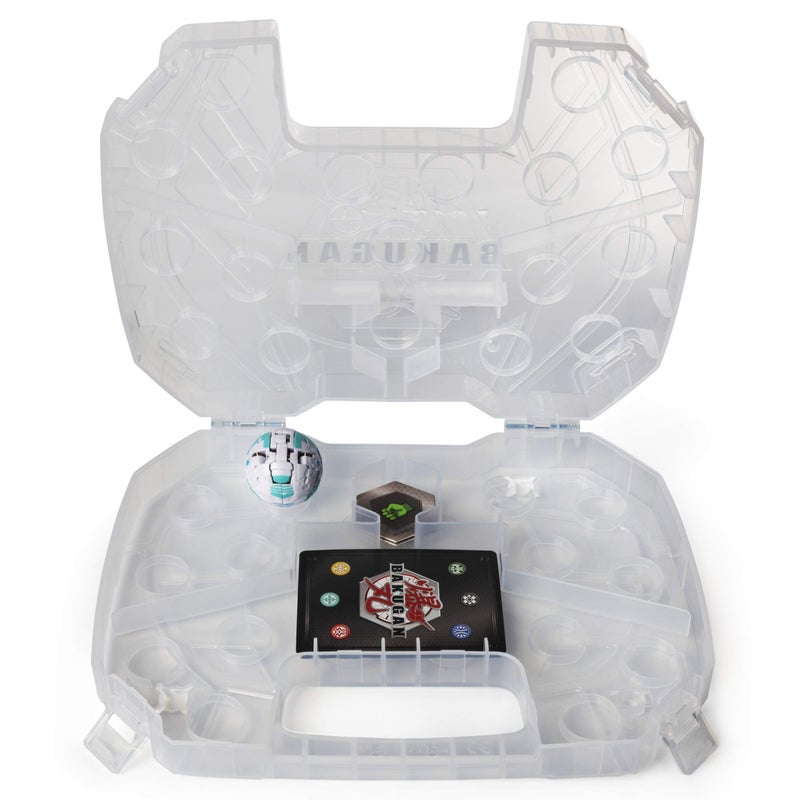 BAKUGAN Bakugan Storage Case for Collectible Action Figures, With Extra Basic Ball Gorthion White, for Ages 6 and Up, 20115350  - Image 1