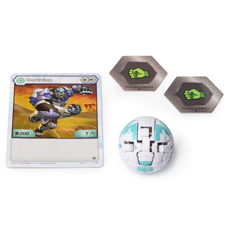 BAKUGAN Bakugan Storage Case for Collectible Action Figures, With Extra Basic Ball Gorthion White, for Ages 6 and Up, 20115350  - Image 2