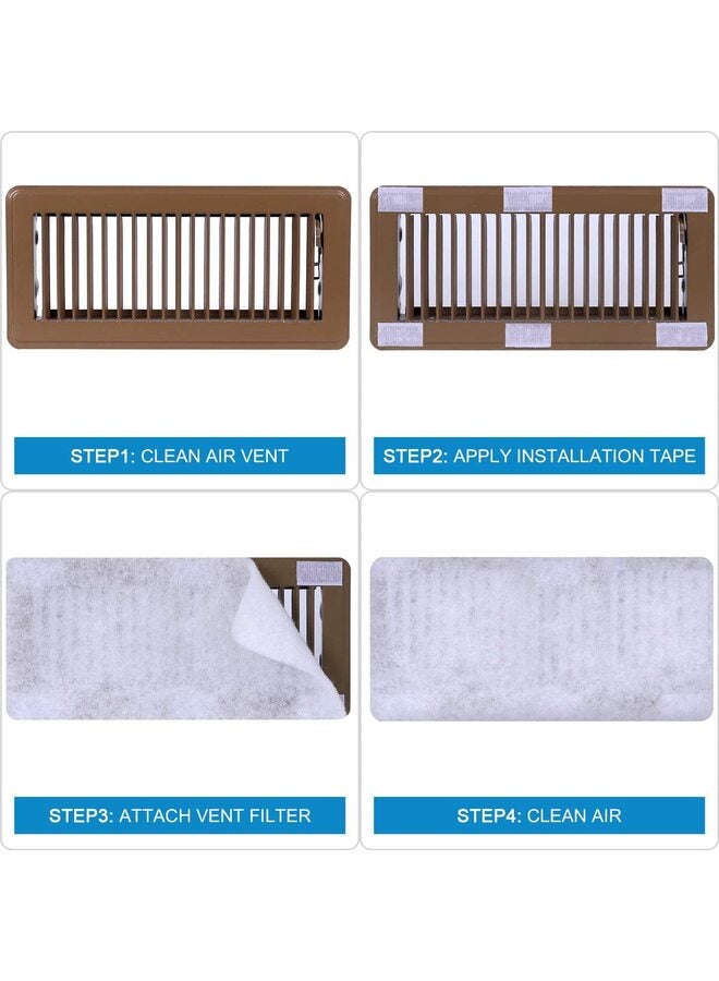 فلتر فتحة التهوية، 12 بوصة × 12 بوصة، فلاتر تهوية ورقية مضادة للغبار، فلتر تهوية مكيف الهواء، فلتر بديل لتحسين جودة الهواء لنظام التدفئة والتهوية وتكييف الهواء ومدخل التدفئة - Image 5