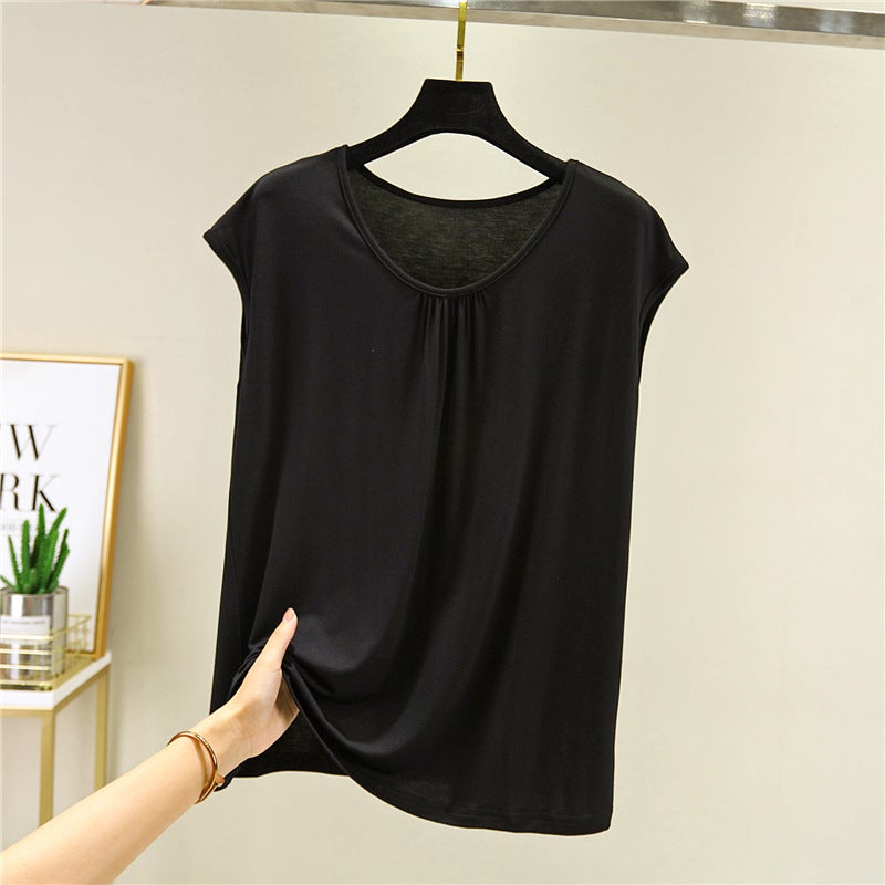 Vintage Camisole Women'S Summer Outer Wear Loose Large Size Inner Base Sleeveless Thin Top - Image 4