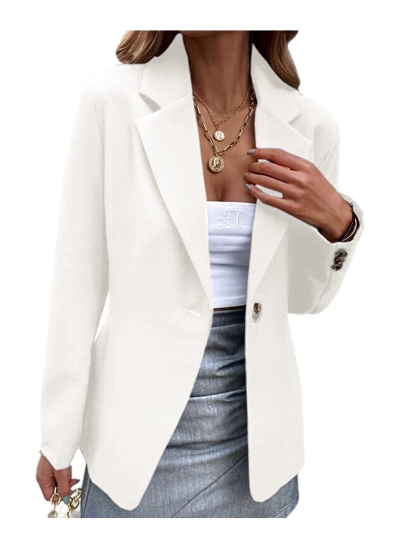 Shougu New Women's Casual Long Sleeved One Button Suit Jacket  - Image 3