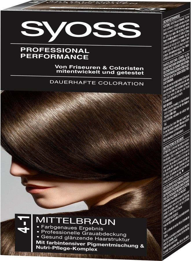 Syoss Professional Performance Coloration 4-1 Mittelbraun 115 ml