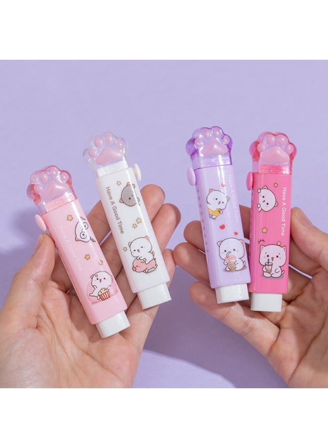 TwinGo Manufacturers Creative Push-pull Rubber Jelly Gradient Color Push Pen Eraser Clean Operation Special - Image 1