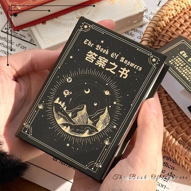 The Book Of Answers Authentic Bilingual Mini Internet Celebrity Wishing Ledger Pocket Book Creative Decompression Birthday Gift - Image 2