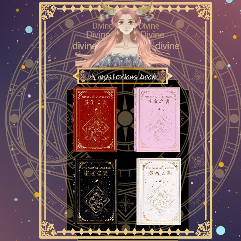 The Book Of Answers Authentic Bilingual Mini Internet Celebrity Wishing Ledger Pocket Book Creative Decompression Birthday Gift - Image 1