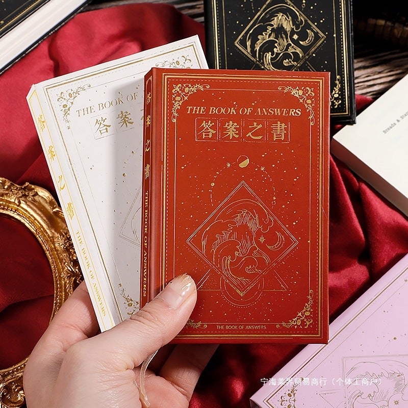 The Book Of Answers Authentic Bilingual Mini Internet Celebrity Wishing Ledger Pocket Book Creative Decompression Birthday Gift - Image 4