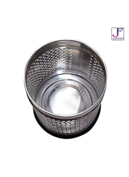 JAINFAM JAINFAM Stainless Steel Perforated Open DUSTBINGarbage BIN Set of 3 SmallMediumLarge 5LTR 7x10 11LTR 8x12 and 18LTR 10x14  - Image 3