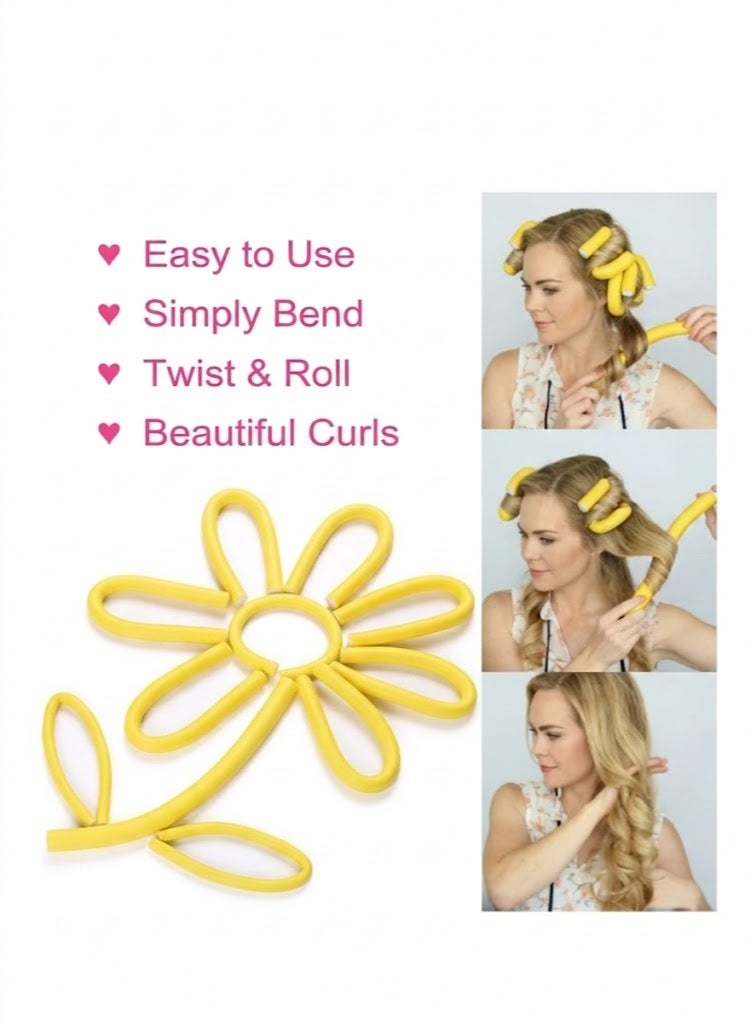 10-Piece Hair Curlers Roll Stick Set 80grams - Image 3