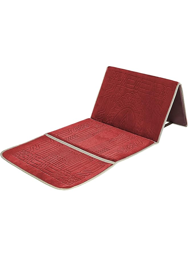erorex Floodable Praying Mat Foldable Meditation Mat With Back Rest Prayer Rug With Carrying Bag Poratble Cushioned And Padded Prayer Rug For Salah Size 110  - Image 1