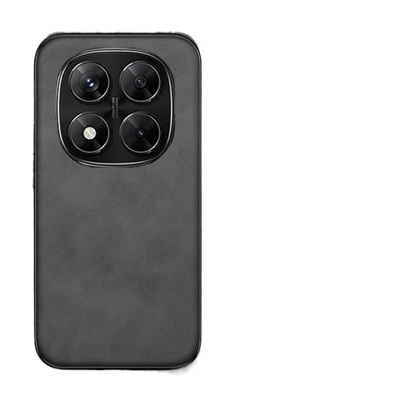 غطاء واقي بملمس جلد لـ Redmi Note 14 Pro مع مقاوم للصدمات وحماية من السقوط مع مقاوم للصدمات مع تغطية كاملة مع ملمس جلد باللون أحمر باللون الأحمر - Image 4