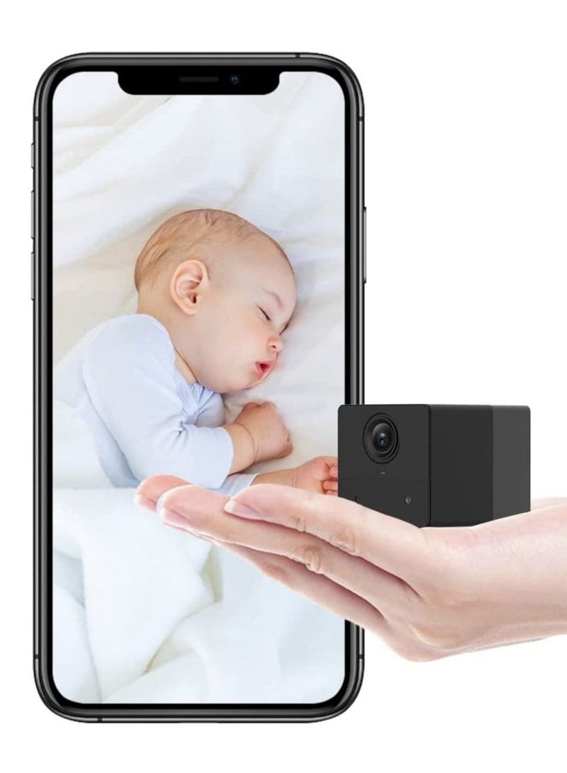 Generic Mini Wireless Indoor Security Camera 1080P Baby Monitor Night Vision Battery Powered Human Motion Detection Two Way Audio Magnetic Base Easy Installation Cloud SD card Storage BC13  - Image 3