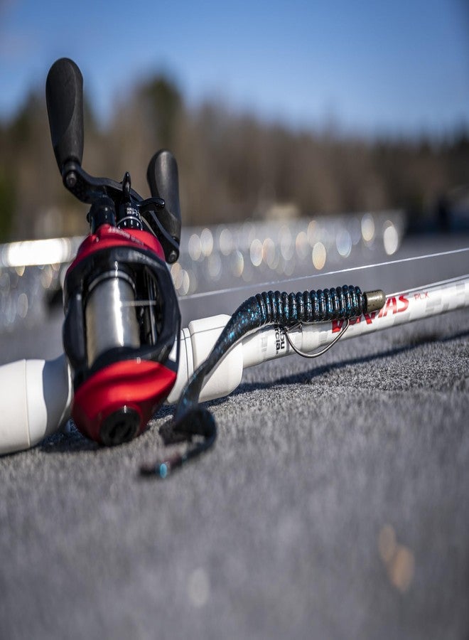 Berkley PowerBait® Power Worm Fishing Bait, Black, 4in | 10cm, Irresistible Flavor, Classic Curly Tail Worm Profile, Ideal for Spring, Summer and Fall Fishing - Image 4