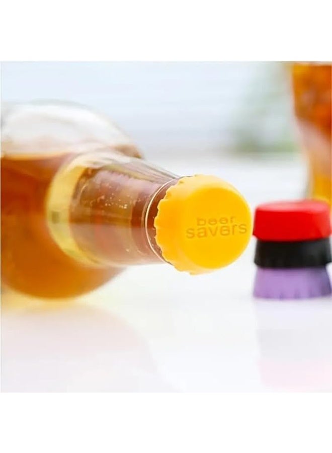 12pcs Reusable Silicone Cap, Sealed Topper for Vinegar, Soy Sauce, Soda,  Practical Stopper for Beverage Bottles, Kitchen Gadgets - Image 4