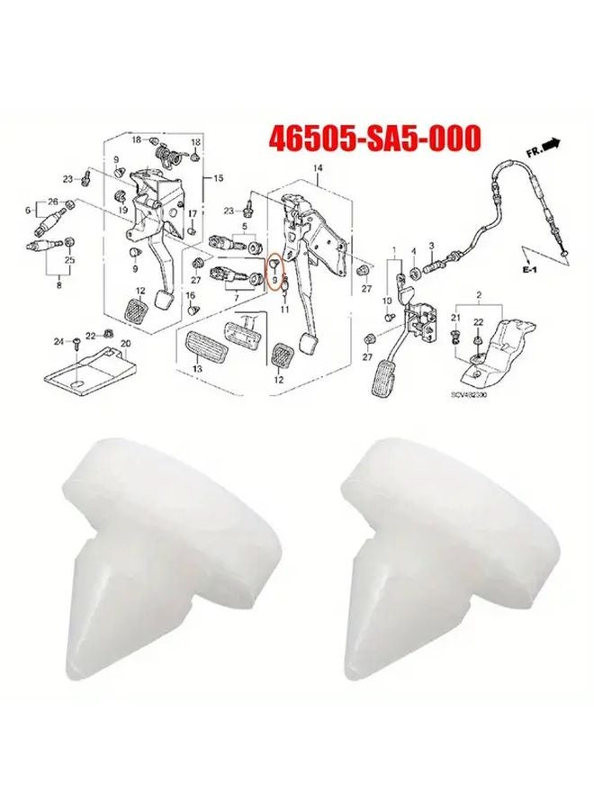 HONDA ACURA CR V CRX Civic Element Brake Pedal Accelerator Clutch Stop Pads 2pcs - Image 2