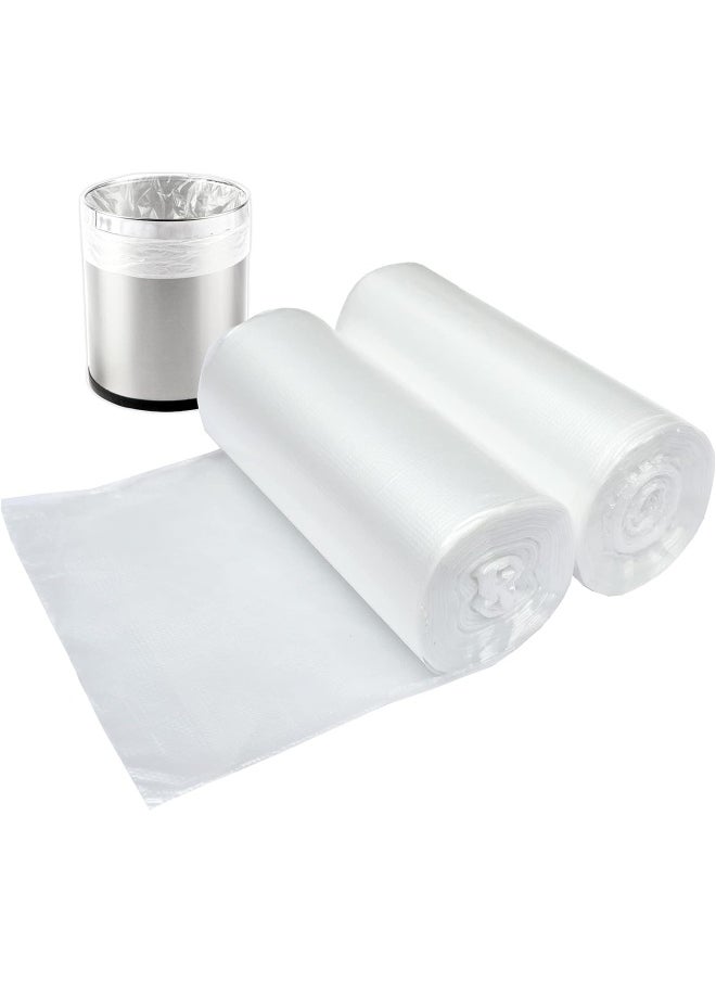 SOSOHOME - 2 Gallon Small Plastic Trash Bags, 7.5 Liters Clear Wastebasket Liners Garbage Bags For Home, Office, Bathroom, 100 Counts - Image 1