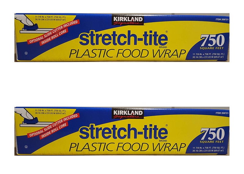Kirkland Signature Kirkland Signature Stretch Tite Plastic Food Wrap 11 78 Inch X 750 SQ FT Pack 2 