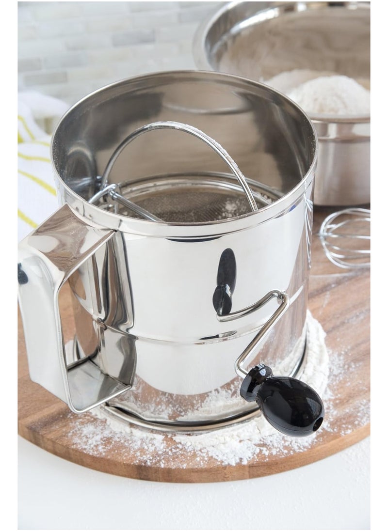 Fox Run Fox Run Flour Sifter, Stainless Steel, 8-Cup  - Image 3