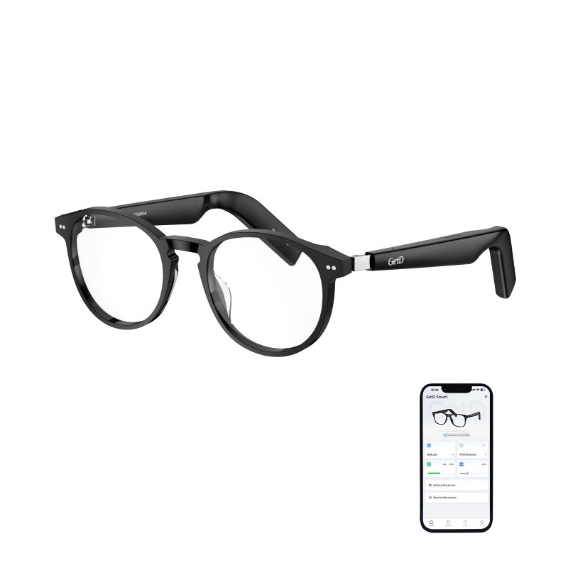 GetD AI Glasses for Men & Women, Smart Glasses Powered by ChatGPT, AI Real-time Translation with 145 Languages, 11H Music Play, Bluetooth Glasses with Anti-Blue Light Lens for Daily Use, Travel - Image 1