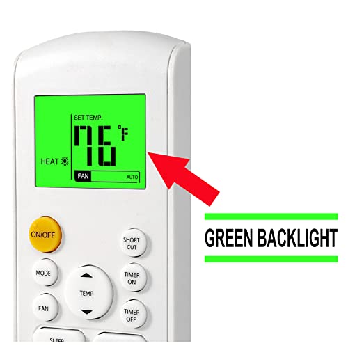 CHOUBENBEN Replacement Remote Control for Midea MRCOOL FRIMEC Klimaire AC Air Conditioner RG57B1/BGE RG57B2/BGE RG57B/BGE RG57/BGE RG57A/BGE RG57A6/BGEF RG57A7/BGEF RG57A6/BGEFU1 RG57E1/BGEU1 RG57H3/BGEFU1 - Image 3