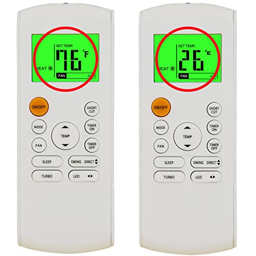 CHOUBENBEN Replacement Remote Control for Midea MRCOOL FRIMEC Klimaire AC Air Conditioner RG57B1/BGE RG57B2/BGE RG57B/BGE RG57/BGE RG57A/BGE RG57A6/BGEF RG57A7/BGEF RG57A6/BGEFU1 RG57E1/BGEU1 RG57H3/BGEFU1 - Image 5