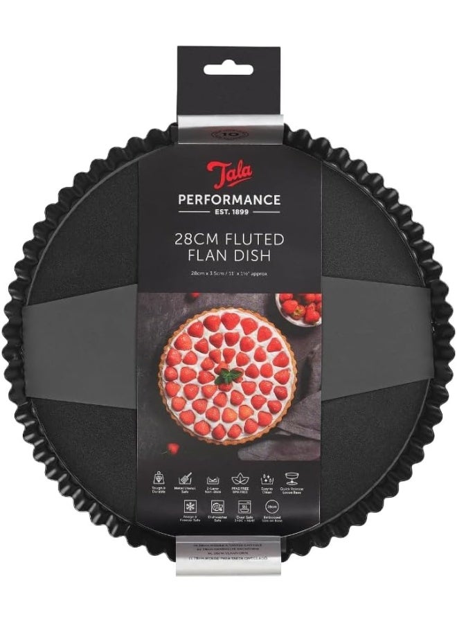 Tala Performance Eclipse Non-Stick 28cm x 3.5cm Tart Tin - Image 1