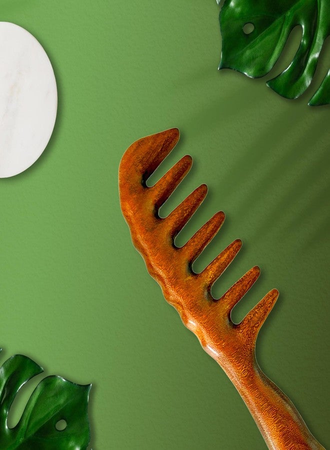 Locsanity Wide Tooth Comb - Large Tooth Detangling Comb for Dreadlocks, Microlocks, Sisterlocks, Curly Hair - Ergonomic Handle for Scalp Care, Tangle-Free Styling, and Professional Grooming - Image 3