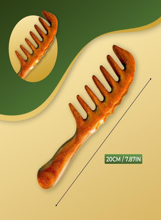 Locsanity Wide Tooth Comb - Large Tooth Detangling Comb for Dreadlocks, Microlocks, Sisterlocks, Curly Hair - Ergonomic Handle for Scalp Care, Tangle-Free Styling, and Professional Grooming - Image 2