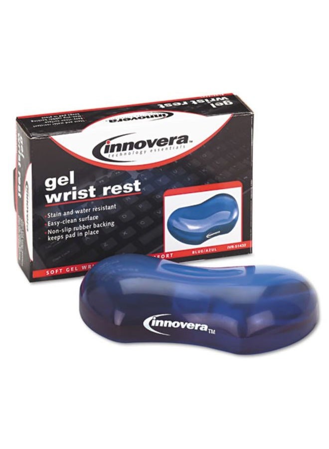 Innovera IVR51432 Gel Mouse Wrist Rest - Blue - Image 2
