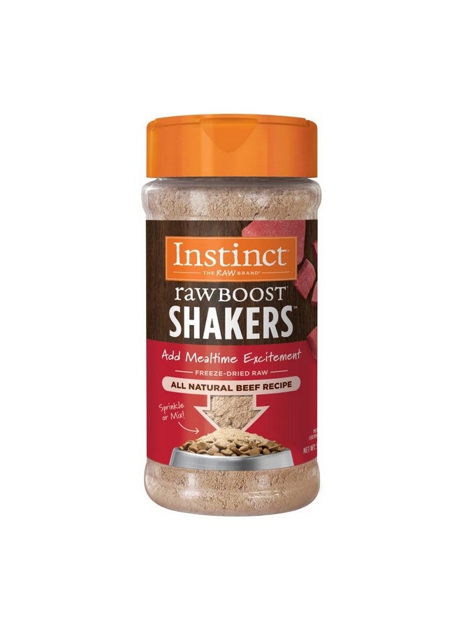 غريزة هزازات إنستينكت رو بوست، مسحوق طعام الكلاب المجفف بالتجميد - لحم بقري، زجاجة ٥٫٥ أونصة - Image 1