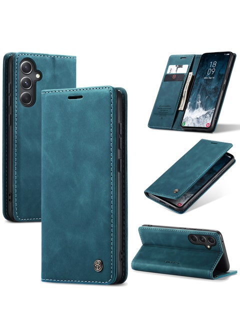 For Samsung Galaxy S23 FE Cover,  Magnetic Adsorption Full Body Shockproof Protective Flip Cover, PU Leather Hidden Stand Mobile Phone Case
