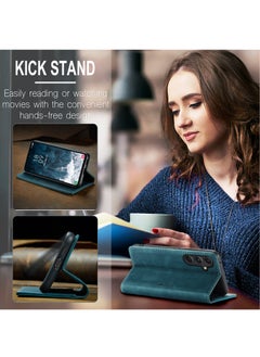 CaseMe For Samsung Galaxy S23 FE Cover,  Magnetic Adsorption Full Body Shockproof Protective Flip Cover, PU Leather Hidden Stand Mobile Phone Case  - Image 4